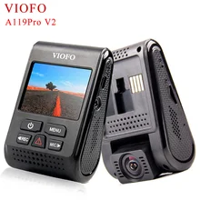Viofo A119 Pro Автомобильные видеорегистраторы супер конденсатор 7 г F1.6 dashcam Сенсор AR0521 HD 1080 P GPS автомобиль тире Камера DVR