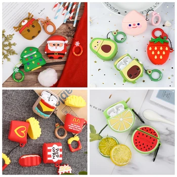 

Luxury Silicone Case For Airpods Case Protective Earphone Cover Case For Apple airpods 2 1 Accessories Charging Box For Air pods