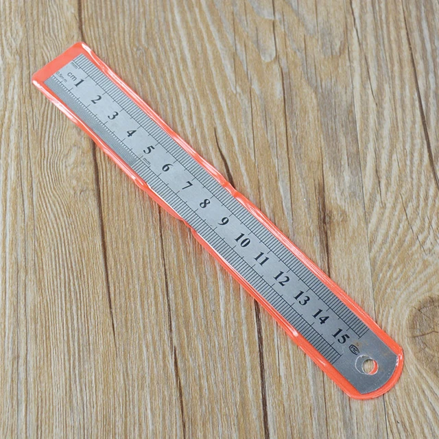 2 Pcs 15cm 6 Inch Stainless Steel Metal Straight Ruler Precision Double  Sided Learning Office Stationery Drafting Supplies