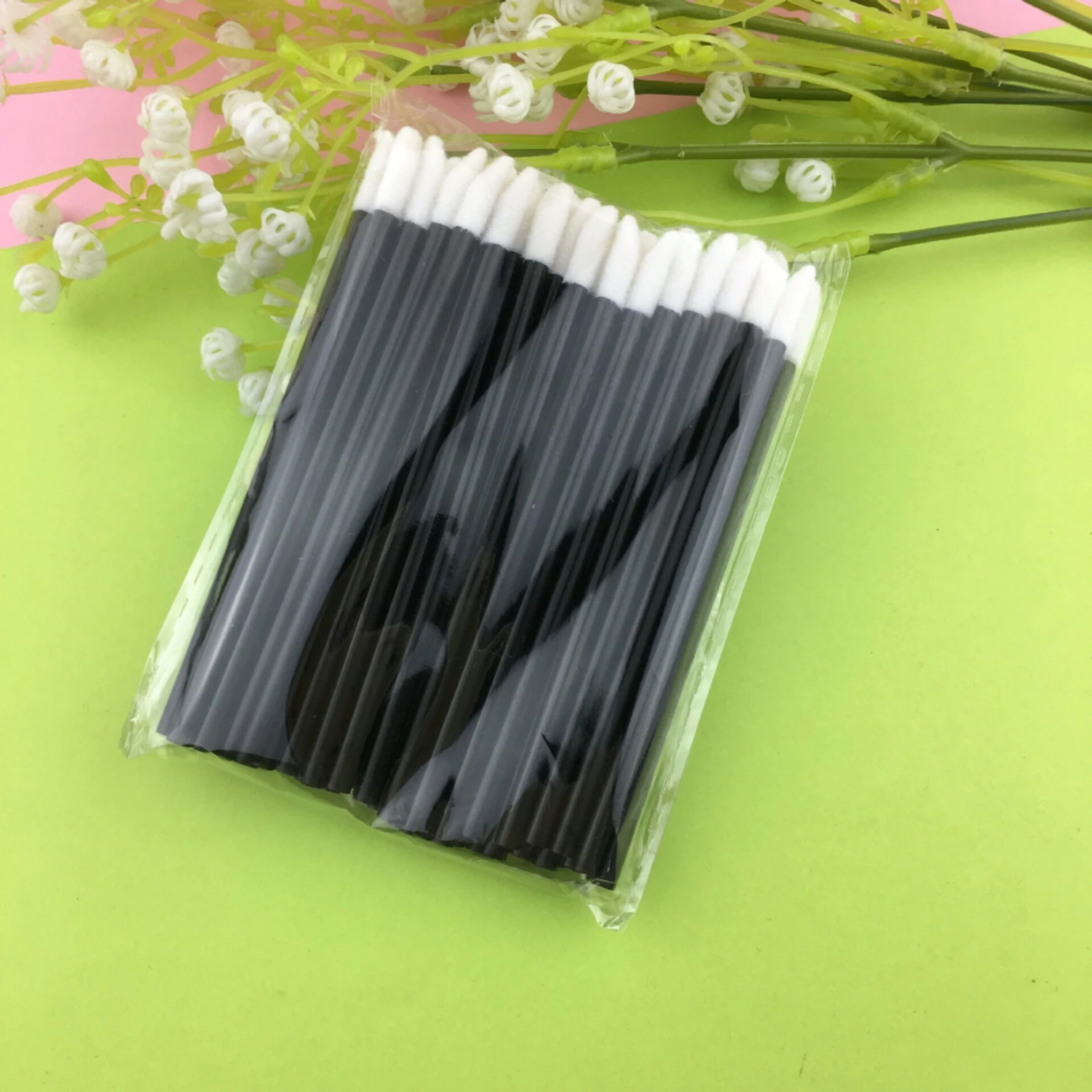 50 Pcs Disposable Lip Brush Eyelash Makeups Brushes Lash Extension Mascara Applicator Lipstick Wands Sets Cosmetic Makeup Tools