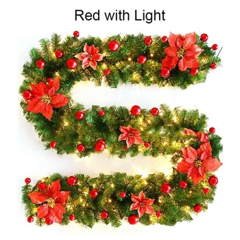 

Light Pine LED rattan decorative lights Wreath Decoration 220 Branches