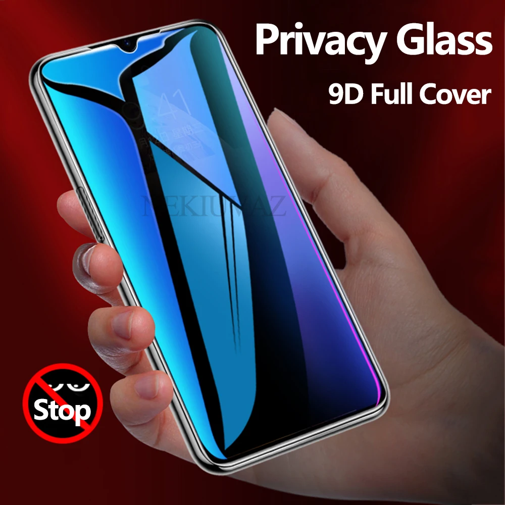 

Privacy Protective Glass For Redmi K20 Pro Screen Protector Full Cover Glass On For Xiaomi Redmi Note 5 6 7 6A Pro Glass Film