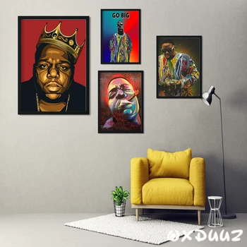 

The well-known American rapper hip hop The Notorious B.I.G. family wall decoration art poster hight quality canvas painting o984