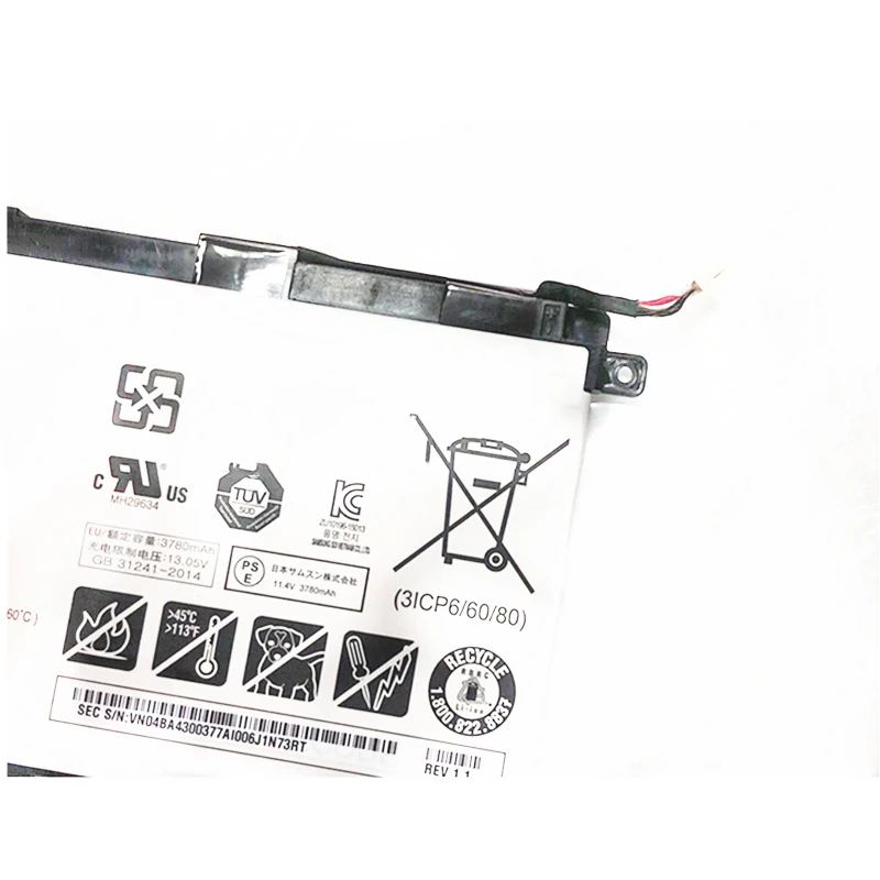 Onevan Original para Notebook Samsung Np740u3l-l02us Np740u3l Np740u3m-k01us Np800g5m 800g5m Np740u5m Aa-pbun3ab Aa-pbun3qb - Imagem 3