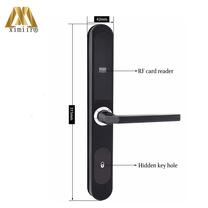 Алюминиевый дверной электронный дверной замок с картой для гостиницы/квартиры раздвижные двери XM-C887