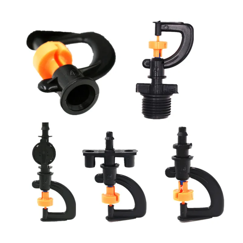 100PCS G-Type 360Degree Rotary Sprinkler Greenhouse Watering Micro Irrigation Drip Fittings M414 | Дом и сад