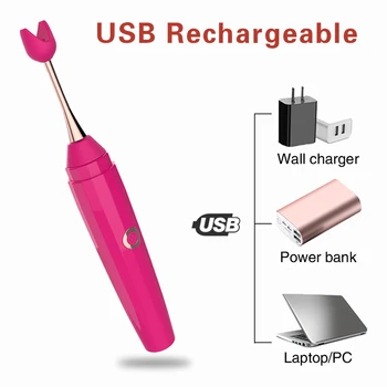 Vibrators For Women G spot Clitoris Stimulator Masturbation Mini High Frequency Vibration Magnetic Vibrator For Adult Sex Toys 5