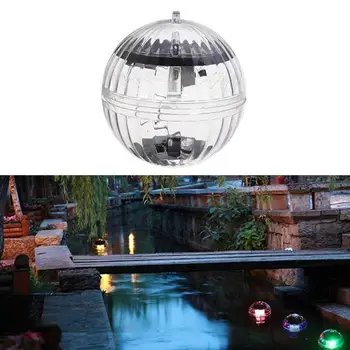 

Outdoor Solar LED Floating Lights Garden Pond Pool Light Change Bulbs Solar Ball Lamp Rotating Waterproof Color LED O8C4