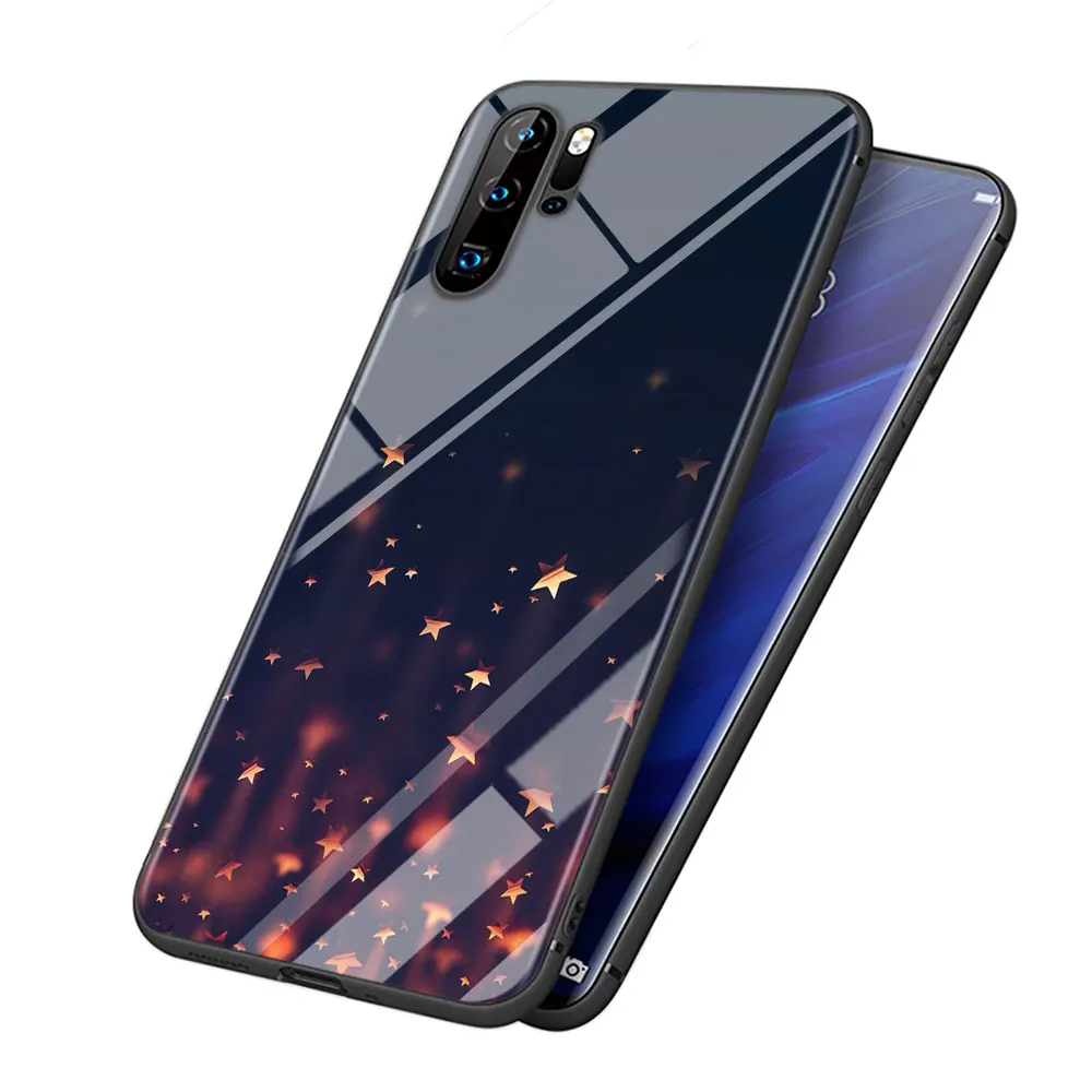 Счастливого Рождества Мода для huawei P Smart Z Plus P30 P20 Pro P10 P9 P8 Lite Plus супер яркий черный чехол для телефона