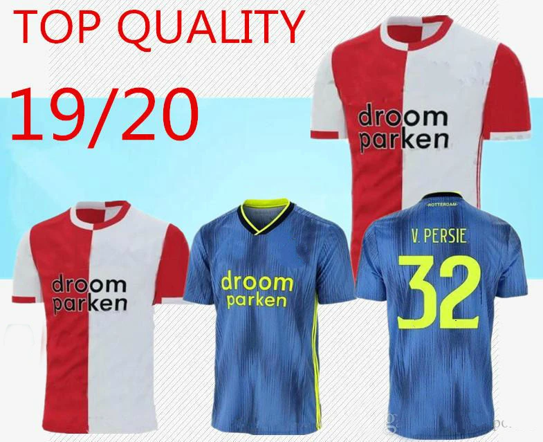 19 20 FC Feyenoord взрослая футболка футбольный Джерси 2019-2020 Home Out VAN PERSIE для футбола BERGHUIS