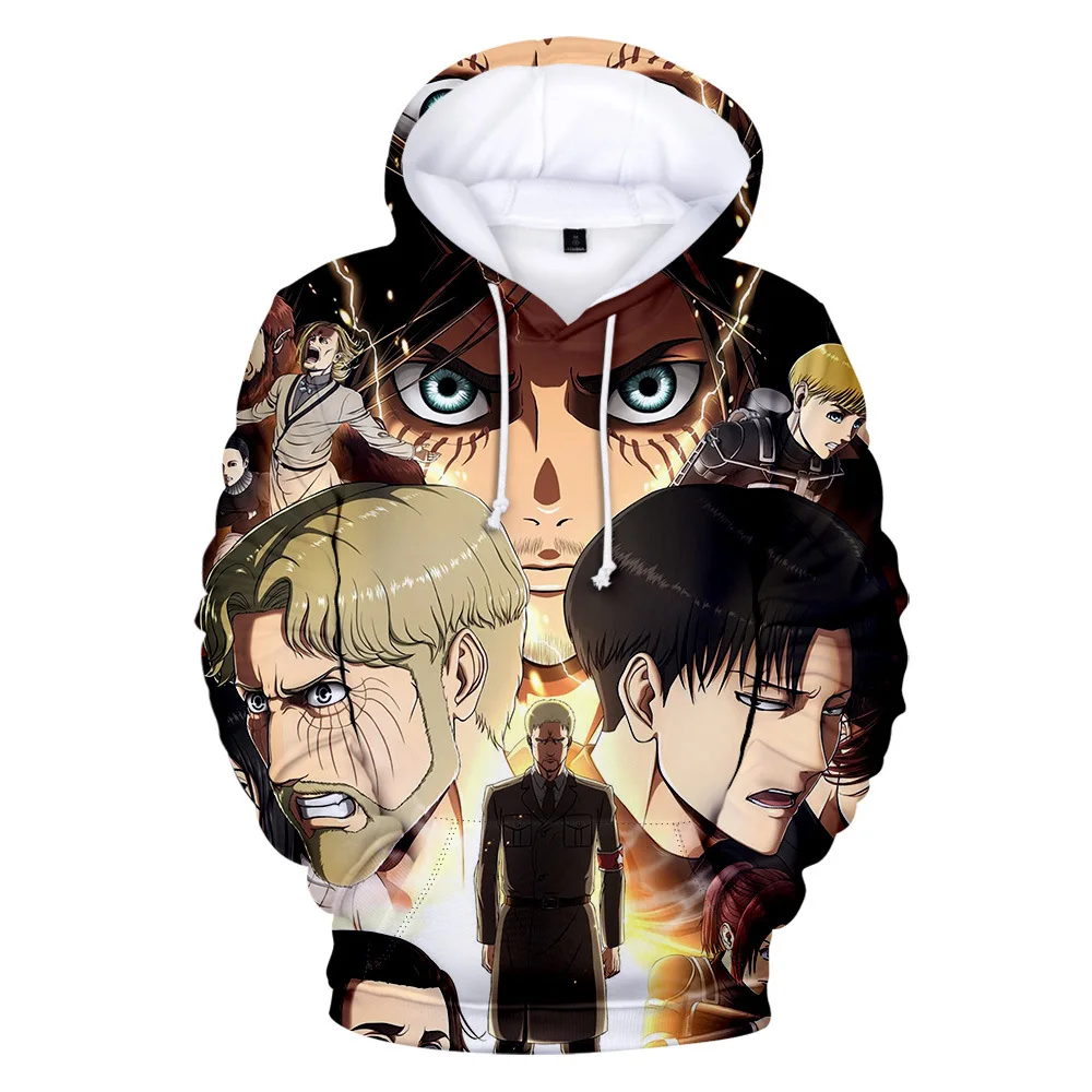 

Attack on Titan Hoodies Men Women Sweatshirt Hooded Autumn Cartoon Casual Harajuku Hip Hop Boys Girls Pullovers