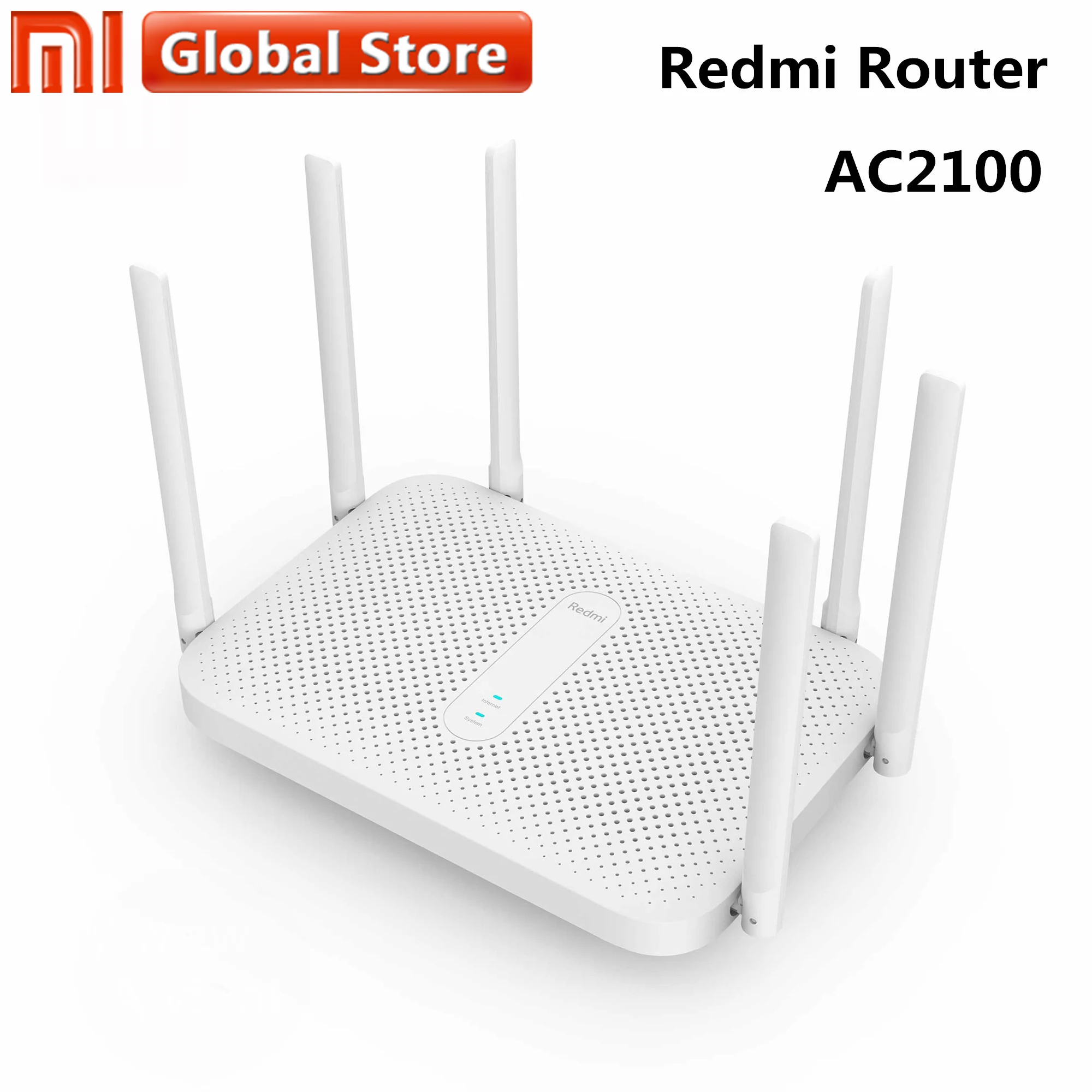 Оригинальный роутер Xiaomi Redmi AC2100 2 4 ГГц 5 0 128 Мб ОЗУ 2033 Мбит/с беспроводной