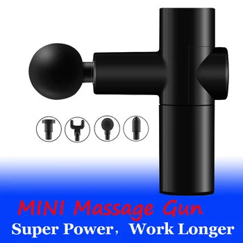 

Electric Muscle Massage Gun Deep Tissue Massager Therapy Gun Exercising Muscle Pain Relief Body Shaping With Bag gun muscle mass