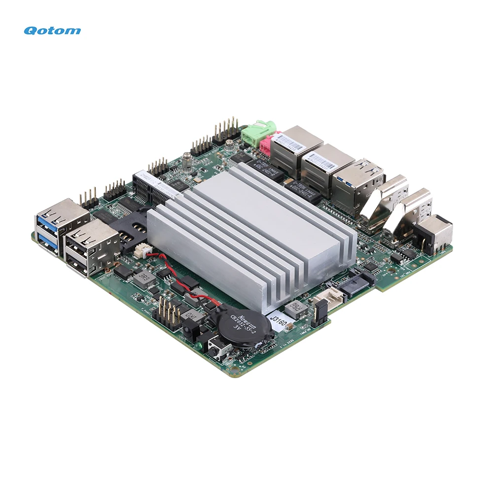 Qotom мини itx материнская плата Q3160G2 P с Celeron J3160/N3160 процессор quad core до 2 24 ГГц|mini