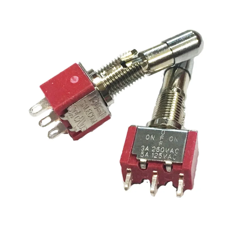 Interruptores De Balanc/ín Bot/ón De Bloqueo Autom/ático De Encendido//Apagado 250V 6A Pasador Basculante Redondo
