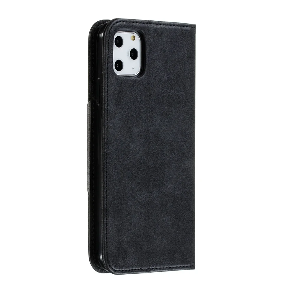 Кожаный чехол для samsung Galaxy S8 S9 S10 Plus Lite Note 9 8 10 Plus Магнитный откидной Чехол для samsung A10 A20 A30 чехол-кошелек - Цвет: Черный