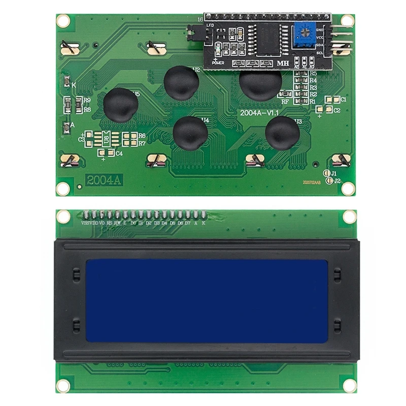 LCD2004+I2C 2004 20x4 2004A blue/green obrazovka HD44780 povaha LCD /w IIC/I2C řadový rozhraní adaptér modul pro arduino