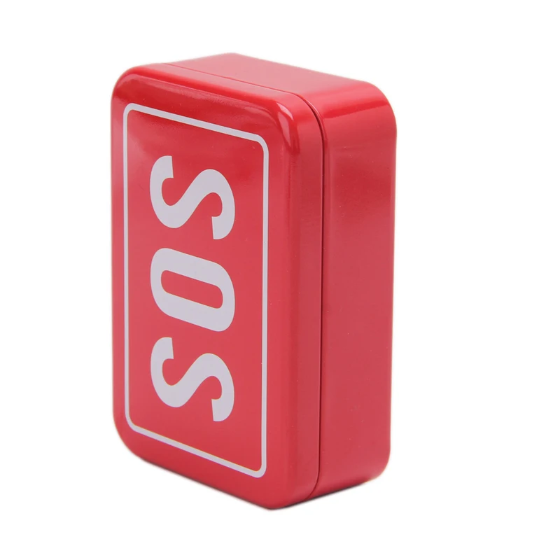 "SOS" Оловянный чехол коробка крышка контейнер для выживания шестерни наборы таблетки Первой Помощи Коробка