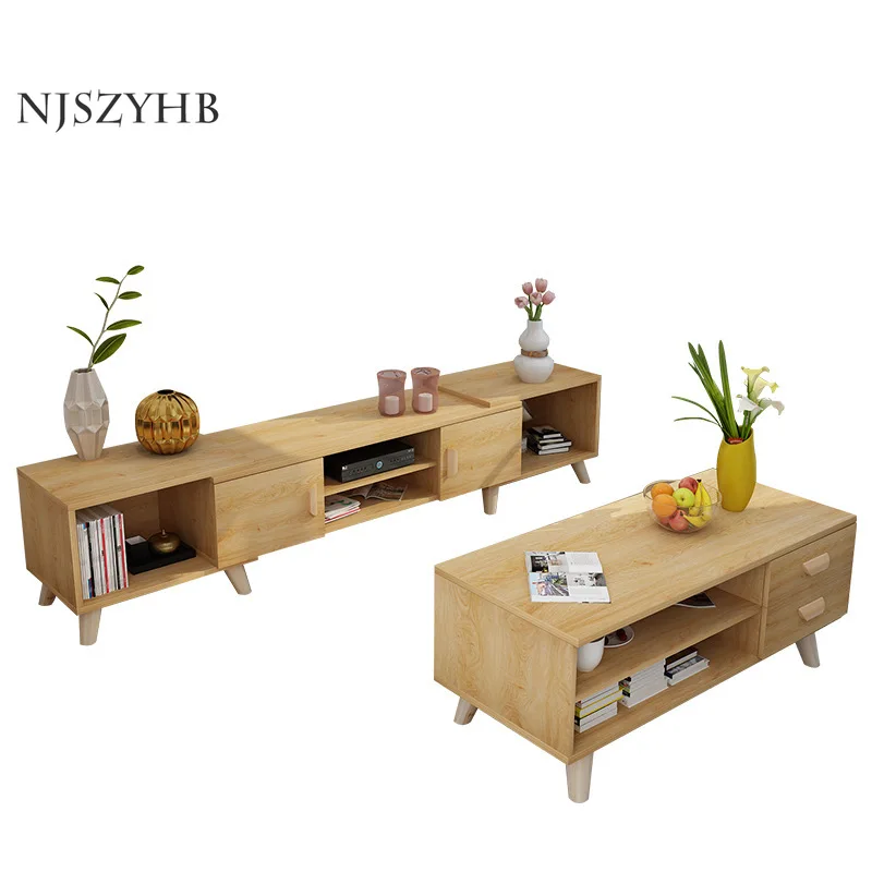 High Quality Multifunctional Solid Wood Legs Living Room Bedroom Retractable Multifunctional Small Coffee Table Tv Cabinet Aliexpress