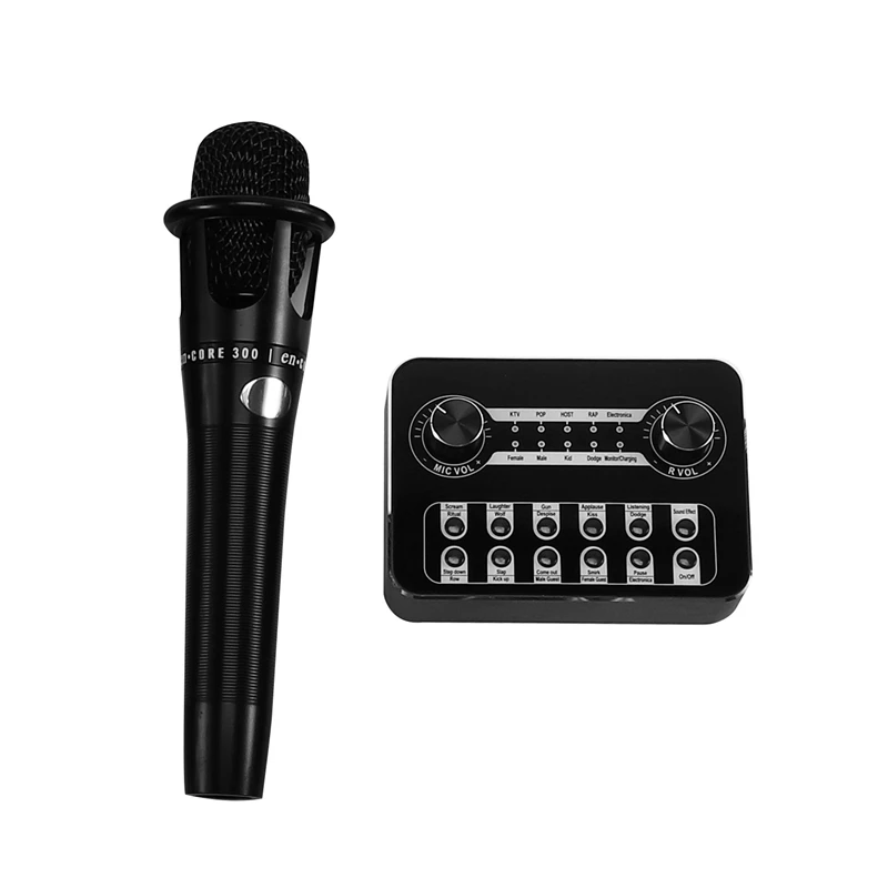 SK2 Voice Changer Dj Mixer несколько звуковых эффектов с профессиональным микрофоном наушники для singing YouTube LiveMe Facebook Liv