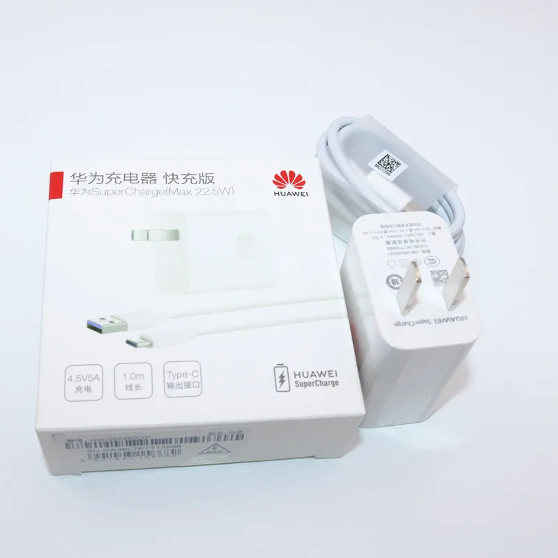 Huawei супер зарядное устройство оригинальное дорожное usb быстрый адаптер Mate30 Mate 20X