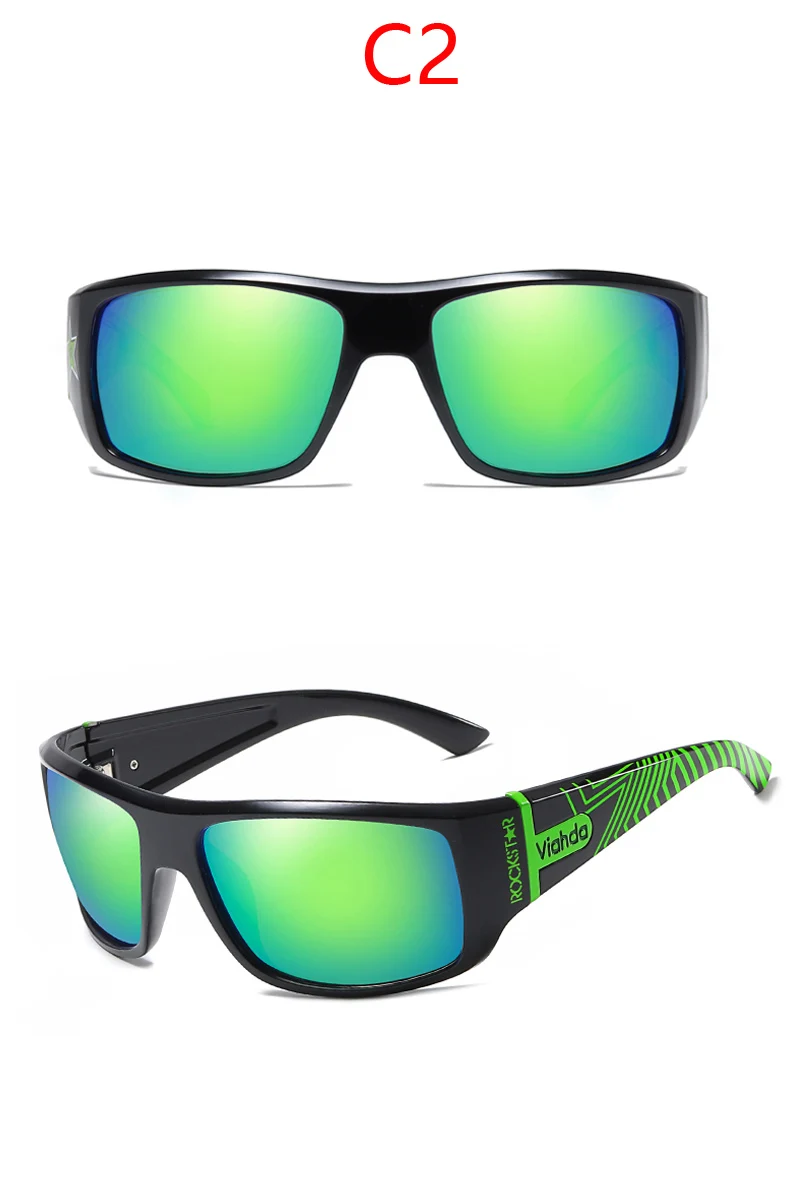 VIAHDA, мужские поляризованные солнцезащитные очки, для вождения, спортивные, солнцезащитные очки, модные для мужчин и женщин, солнцезащитные очки, для путешествий, мужские, женские, квадратные цвета