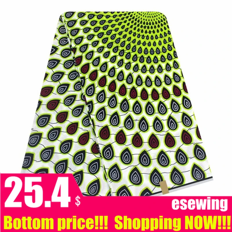 Африканская Анкара вышитая хлопковая ткань модный голландский воск Африканский голландский воск Pagne Africain голландский воск