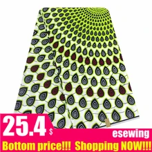 Африканская Анкара вышитая хлопковая ткань модный голландский воск Африканский голландский воск Pagne Africain голландский воск