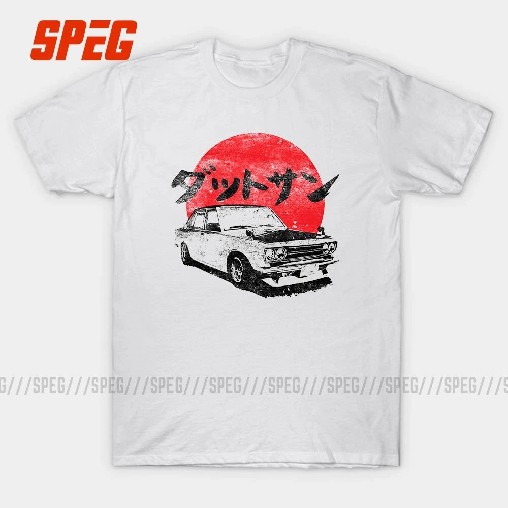 Datsun 510 японская Винтажная футболка в старом стиле с машинкой Мужская коротким