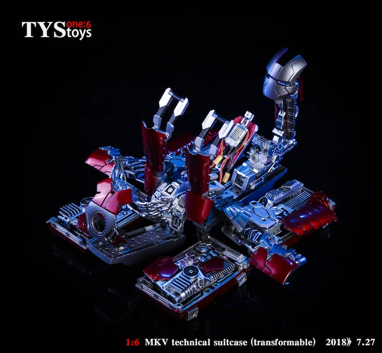 Новинка 1/6 Железный человек сцена аксессуары MK5 чемодан подвижный взрывоопасный трансформируемый техническая модель чемодана коллекция
