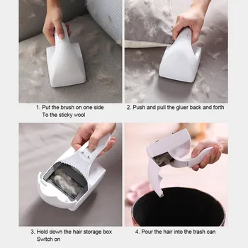 

Pet Cats Dogs Cleaning Carpet Hair Removal Device Pet Hair Remover Roller Puppy Kitten Hair Cleaning Brush Pet Supplies New