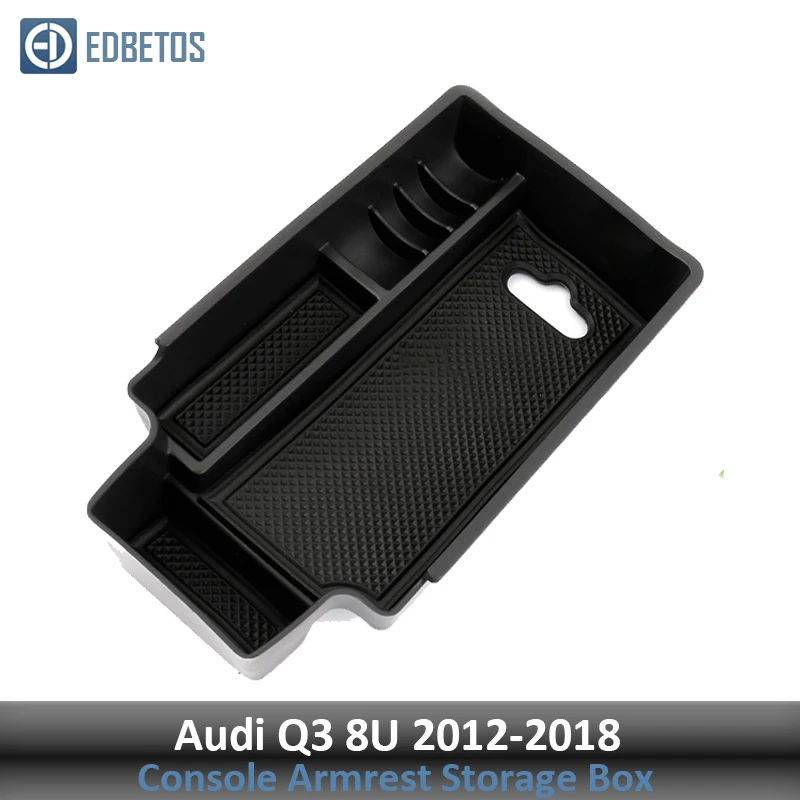 Подлокотник для хранения перчаток для Audi Q3 8U 2012 2013- центральная консоль Органайзер лоток Audi Q3 аксессуары для интерьера вторичный