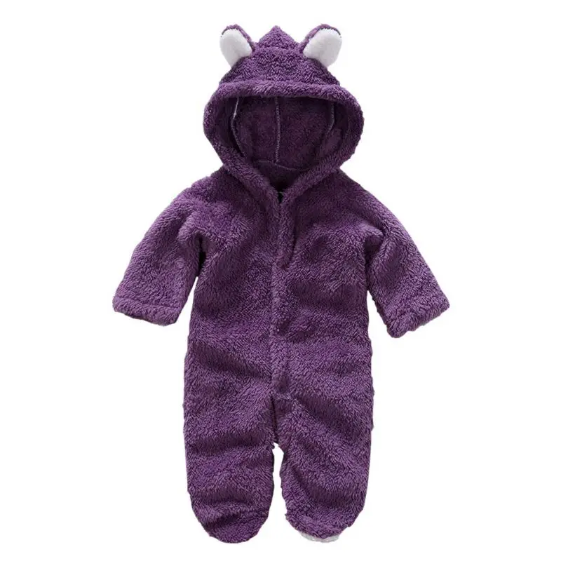 Детский комбинезон для малышей 0-18 месяцев, мягкий теплый детский костюм для новорожденных, Милая зимняя теплая одежда для новорожденных - Цвет: SZ0128Z