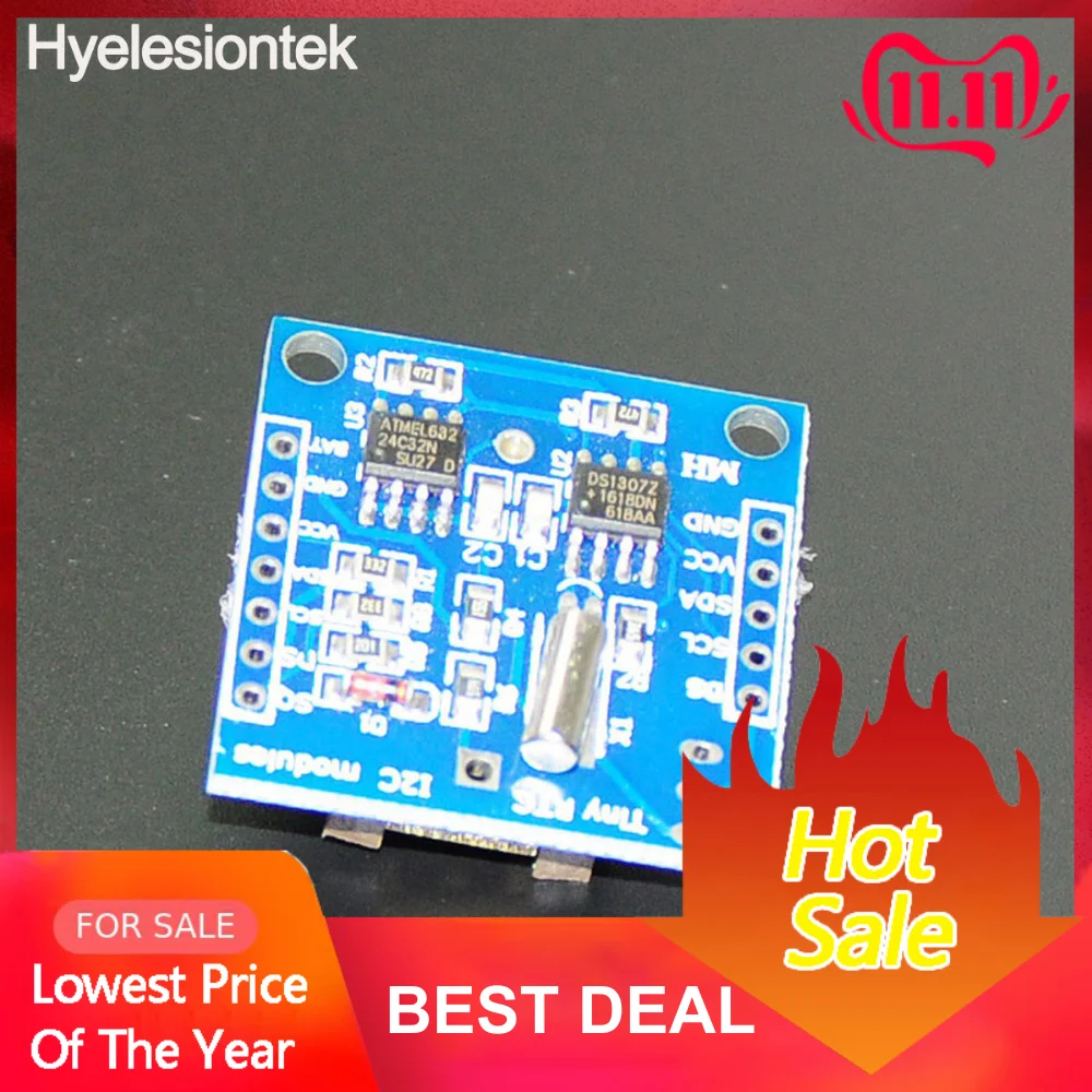 RTC DS1307 Reloj модуль для Arduino UNO мини I2C часы реального времени модуль AT24C32 32 К I2C EEPROM AVR ARM PIC платы памяти часы