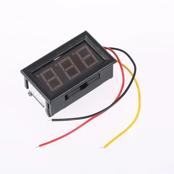 

1pc LED Vehicles Motor New 0-100V Red Mini Digital Voltmeter Voltage Panel Meter New Dropping Shipping