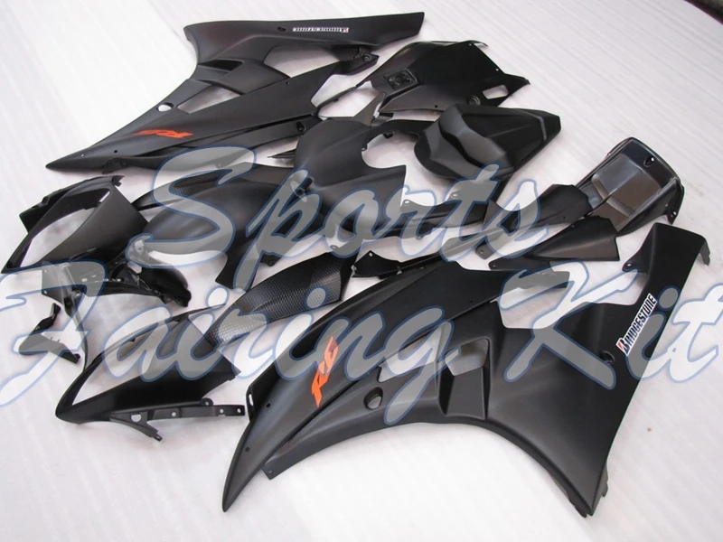 Полный комплект обтекателей для YZFR6 2006 2007 матовые черные Обтекатели YAMAHA 07