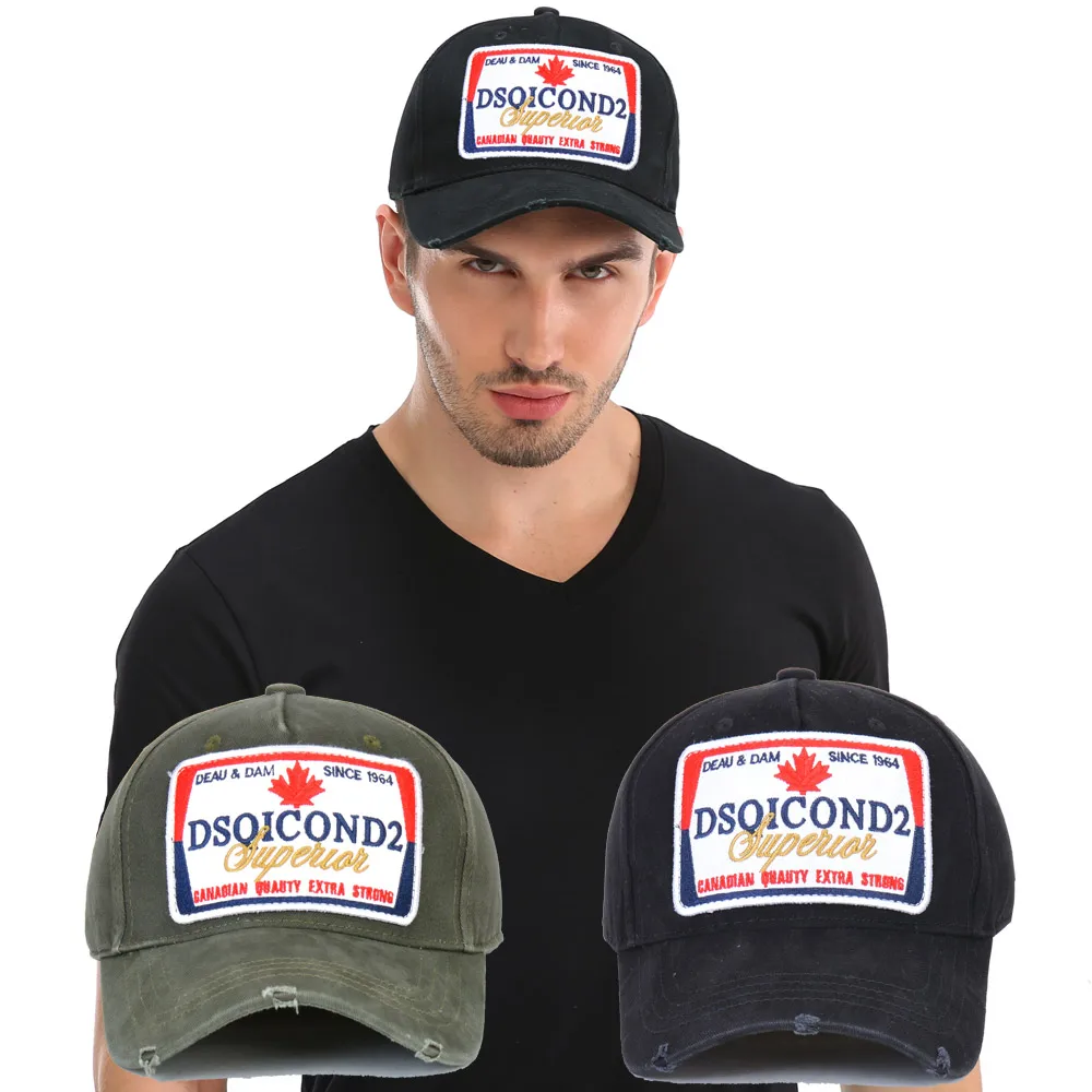 DSQICOND2, хлопок, DSQ, вышивка буквами, Мужская бейсболка, женская шапка, шляпа для папы, повседневная Кепка, хип-хоп кепка, Snapback, кепка s Bone, шапка для папы