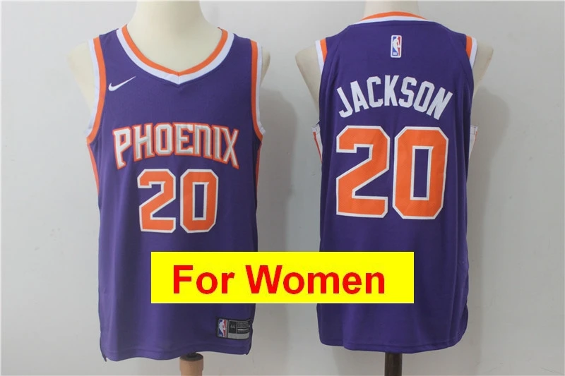 Розовый Phoenix Deandre Ayton Josh Jackson DEWIN Booker Steve Nash Charles Barkley женские баскетбольные майки - Цвет: Розовый