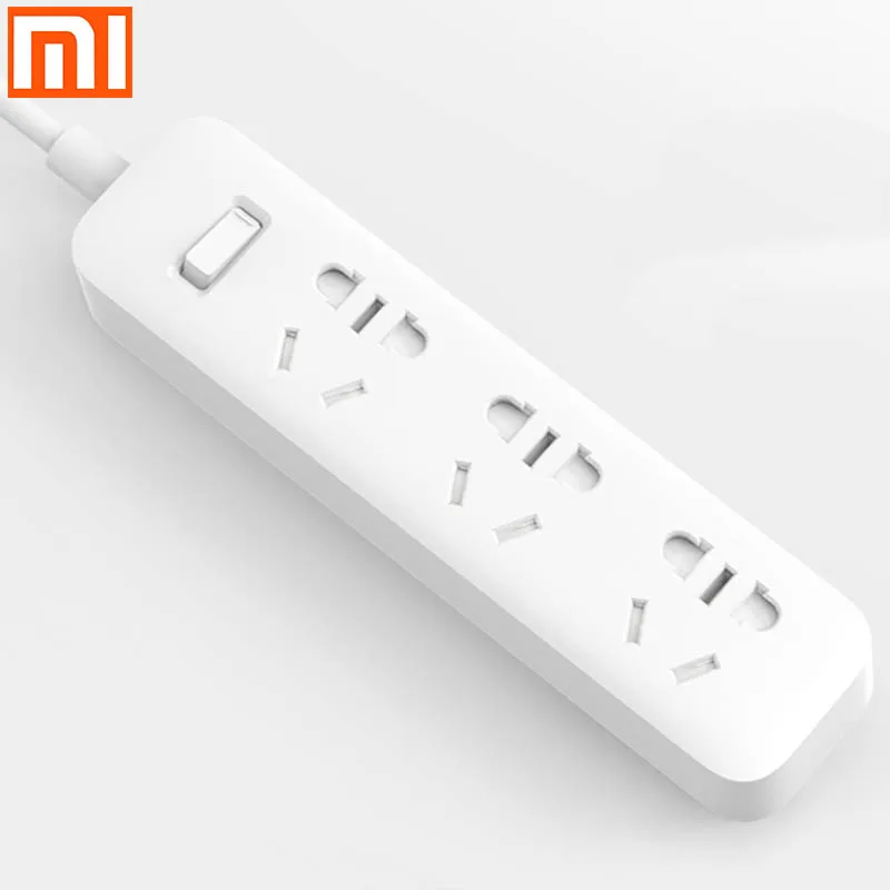 Оригинальный безопасный удлинитель питания Xiaomi длина кабеля 1 6 м/1 м розетки Mi 3