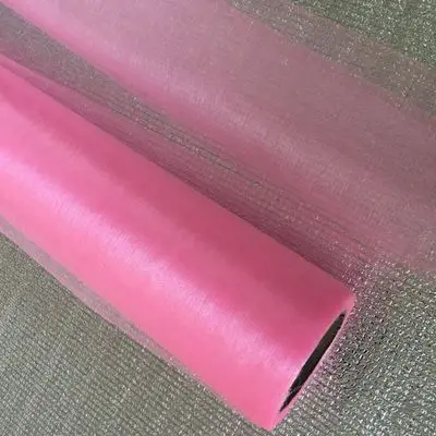 Light Pink 1/2 шт. 50 см* 50 м Свадебные пряжи рулон тюля кристально чистая Настольная дорожка из тюля прозрачная органза из газовой ткани рулон Свадебные украшения - Цвет: Light Pink