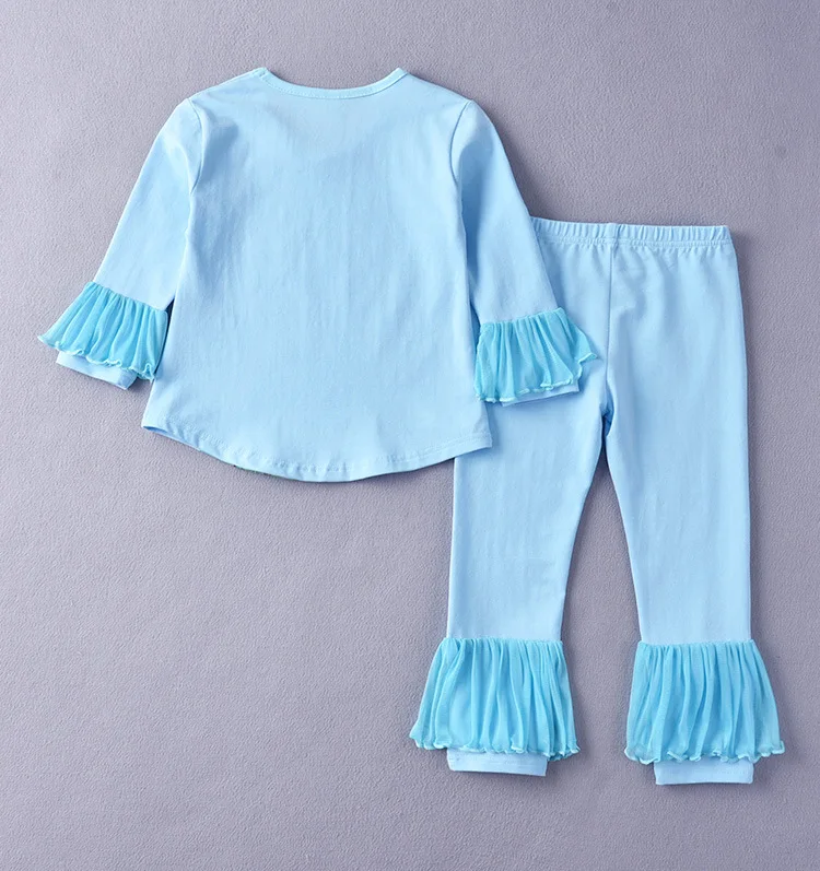 Осенняя теплая Пижама; комплект одежды для девочек с рисунком Эльзы; бархатная одежда для сна; детские пижамы; одежда для сна для малышей; костюм принцессы
