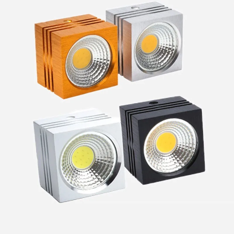 

Dimmable COB LED Downlight 7W 10W AC85-265V Surface Mounted Square Aluminum Ceiling Fixture Home Decoration Spot Light