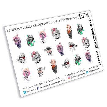 

Slider design head of David abstraction, BPW. style, stickers, sd5-1830