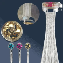 360 Rotated Rainfall Shower High Pressure Powerful Propeller Turbo Boost Spray Water Saving Bathroom faucet Accessories