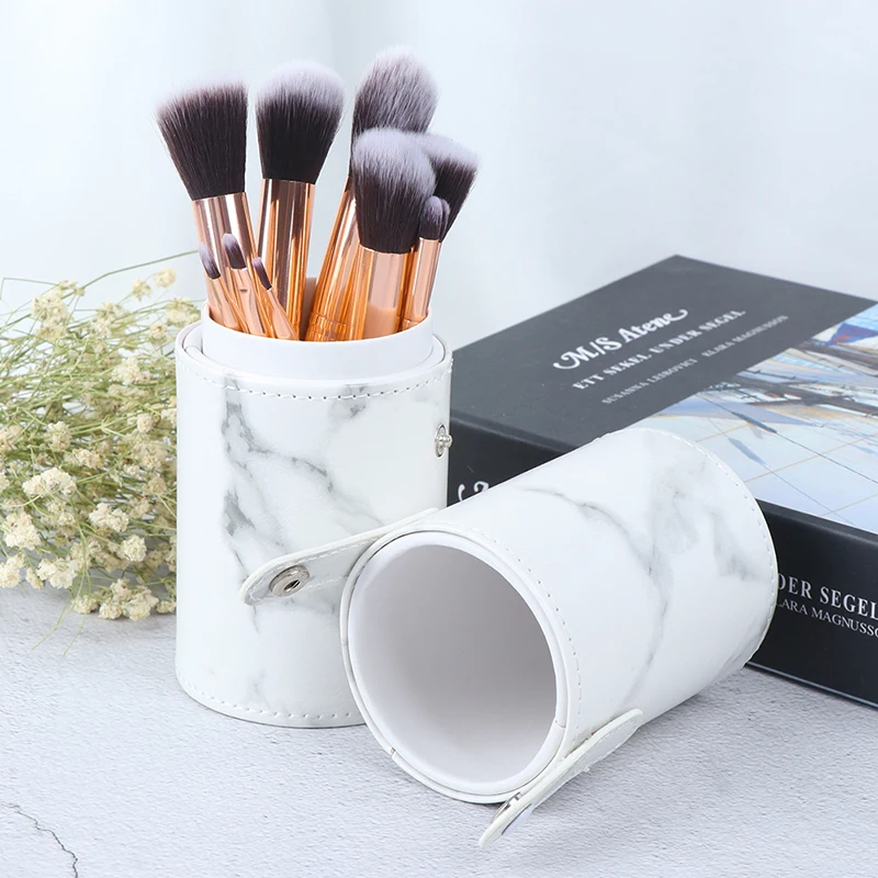 10PCS Marble Makeup Brushes Sets Foundation Powder Cosmetic Blush Eyeshadow Women Beauty Glitter Make Up Brush Tools New