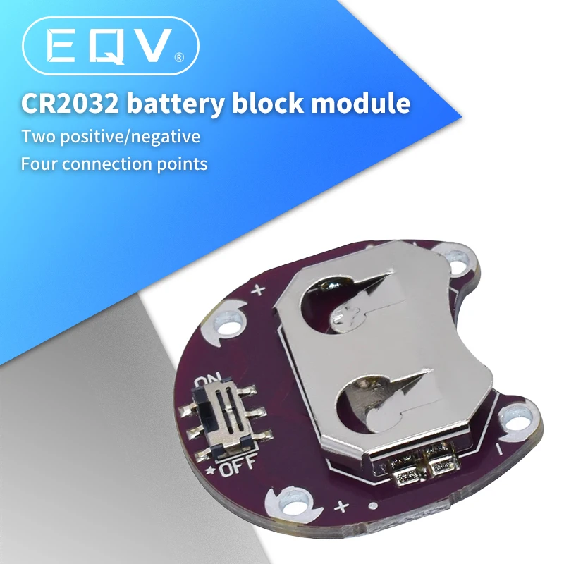 LilyPad Coin Cell Battery Holder CR2032 Battery Mount Module for