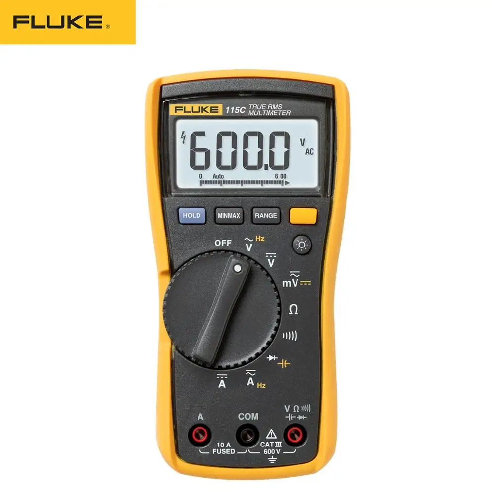 Fluke 115 115C мультиметр True RMS тестер Цифровой мультиметр Профессиональный портативный цифровой тестер