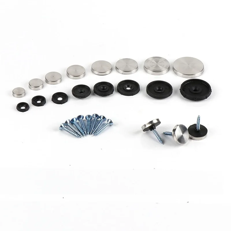 Decorative Mirror Screws Caps Stainless Steel Display Sign Decor