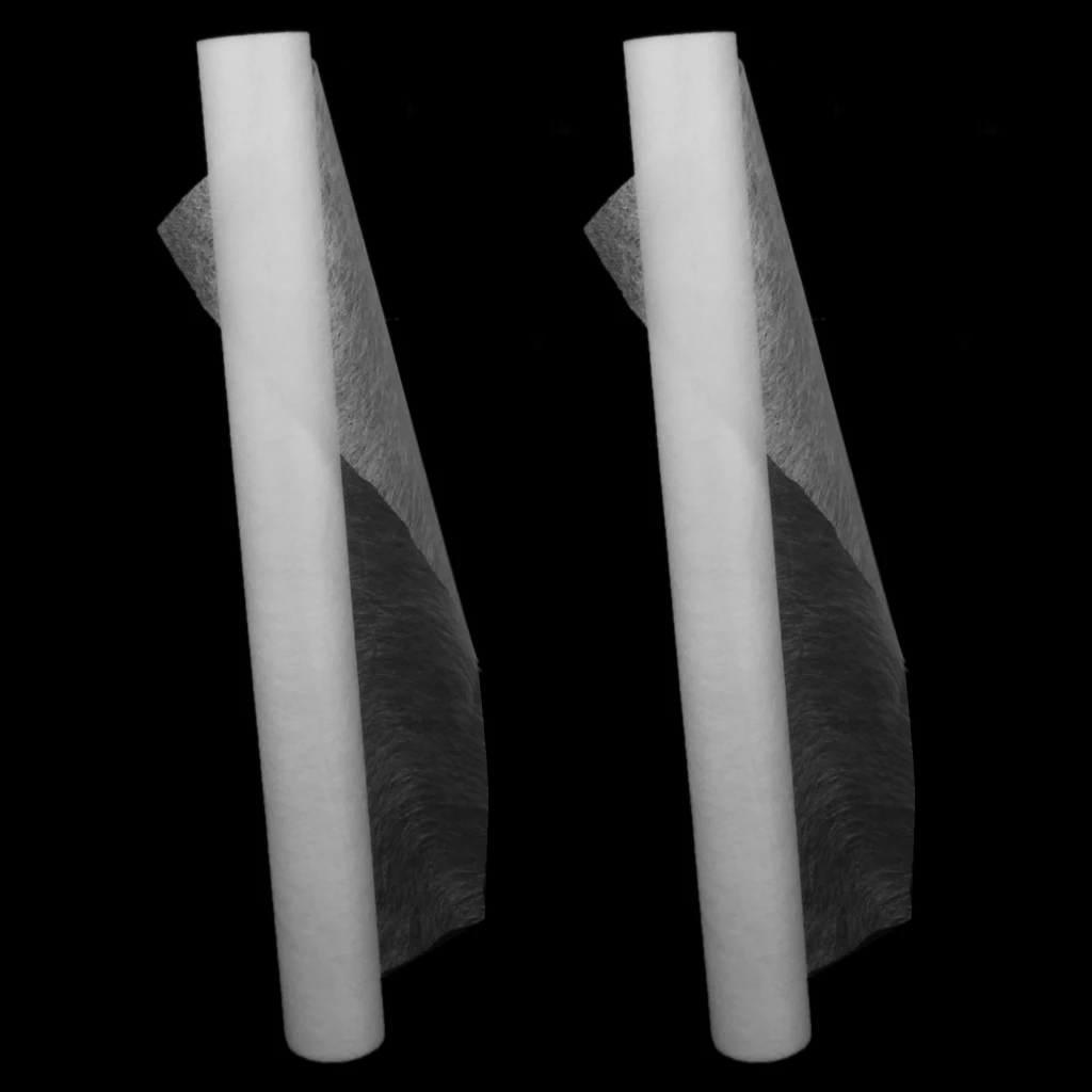 2 Rolls 3 Meters x 40cm Fabric Fusing Tape Adhesive Hem Tape Iron-on Tape Fabric Fusible Bonding Web Tape