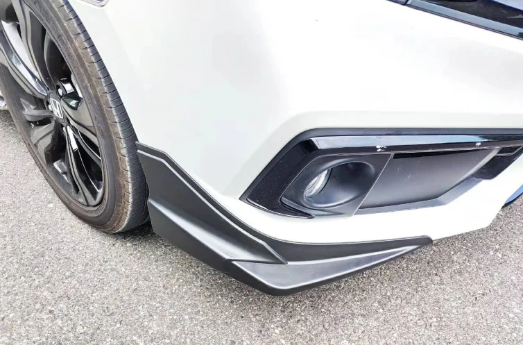 Для Honda civic передний бампер спойлер обмотка угол PP и углеродного волокна материал заднее крыло автомобиля праймер цвет